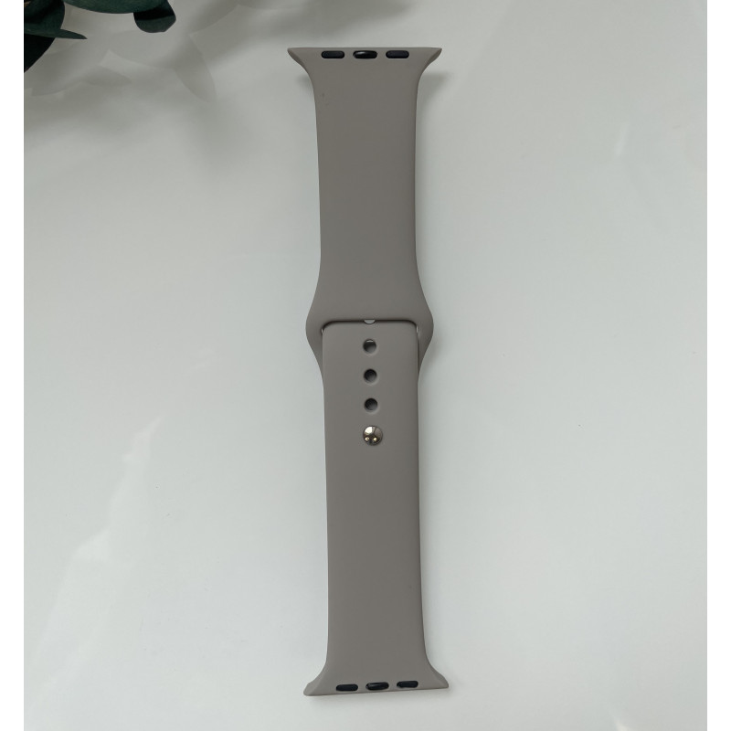 Силиконовый ремешок для умных часов Smart Watch 42/44 (Серый)