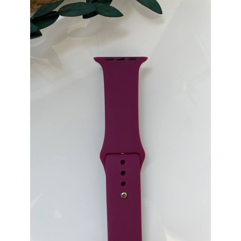 Силіконовий ремінець для розумного годинника Smart Watch 42/44 (Бордовий)