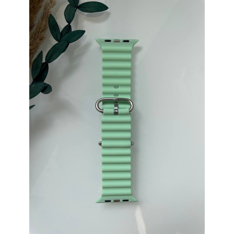 Силіконовий ремінець для Smart Watch Ocean Band 42/44/45/49 (Салатовий)
