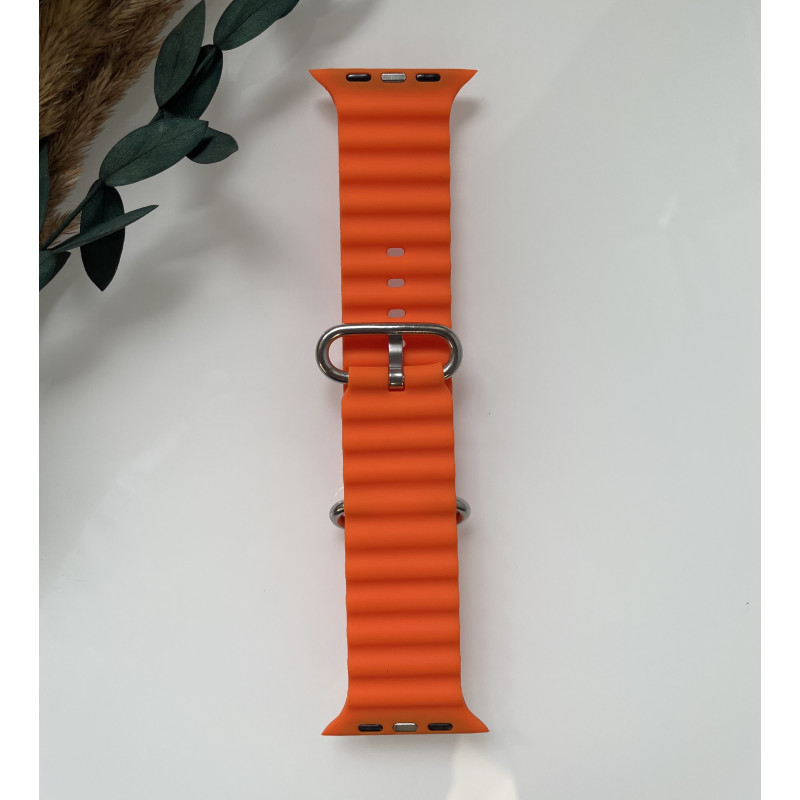 Силіконовий ремінець для Smart Watch Ocean Band 42/44/45/49 (Помаранчевий)