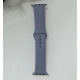 Силиконовый ремешок для умных часов Smart Watch 42/44 (Серо-сиреневый)