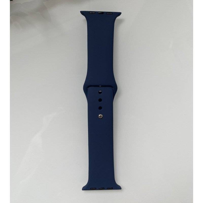 Силиконовый ремешок для умных часов Smart Watch 42/44 (Темно-синий)