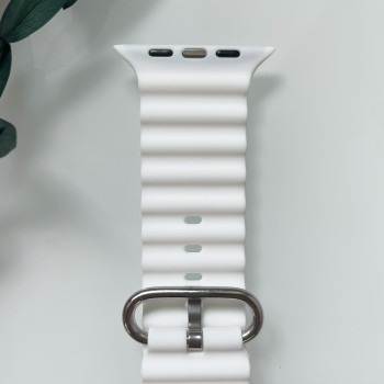 Силіконовий ремінець для Smart Watch Ocean Band 42/44/45/49 (Білий)