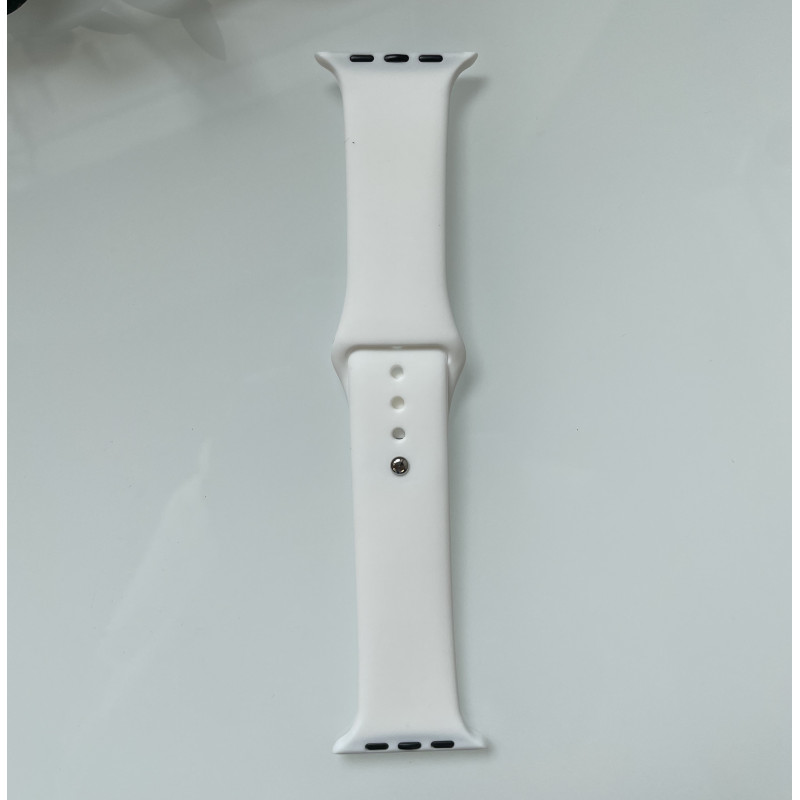 Силіконовий ремінець для розумного годинника Smart Watch 42/44 (Білий)