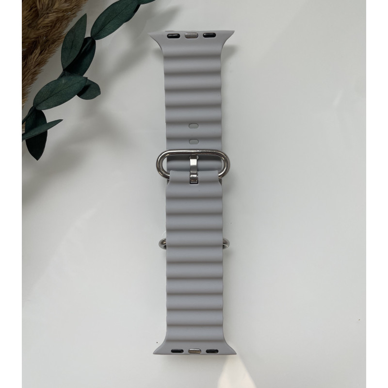 Силіконовий ремінець для Smart Watch Ocean Band 42/44/45/49 (Сірий)