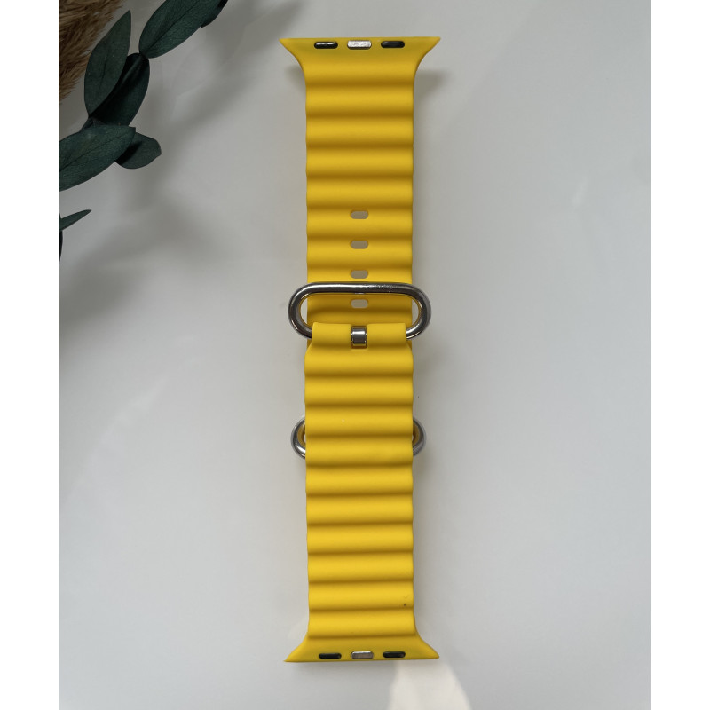 Силіконовий ремінець для Smart Watch Ocean Band 42/44/45/49 (Жовтий)