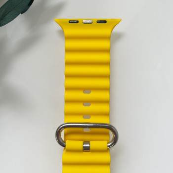 Силіконовий ремінець для Smart Watch Ocean Band 42/44/45/49 (Жовтий)
