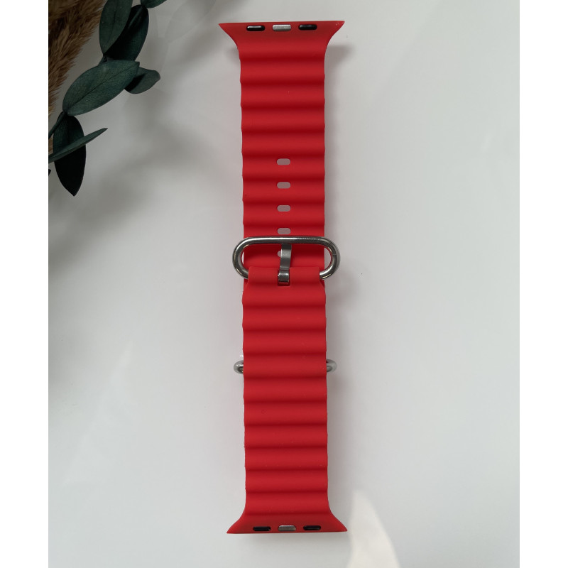 Силіконовий ремінець для Smart Watch Ocean Band 42/44/45/49 (Червоний)