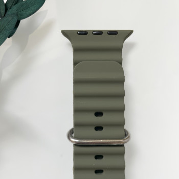 Силіконовий ремінець для Smart Watch Ocean Band 42/44/45/49 (Хакі)