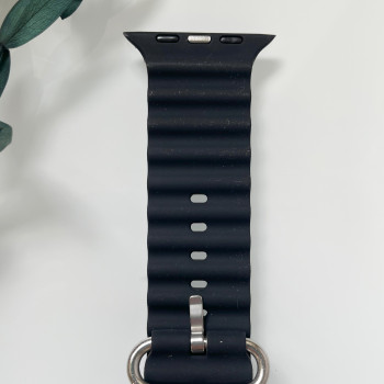 Силиконовый ремешок для Smart Watch Ocean Band 42/44/45/49 (Черный)
