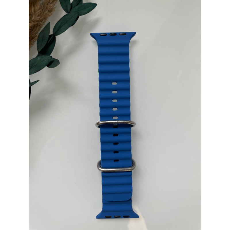 Силіконовий ремінець для Smart Watch Ocean Band 42/44/45/49 (Синій)