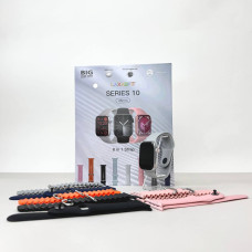 Розумний годинник Smart Watch 10 + 8 ремінців (Сірий) UA