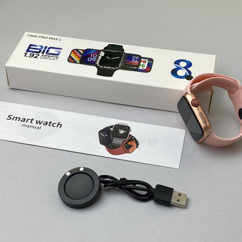 Розумний годинник Smart Т900 Pro Max (Lux) Рожевий