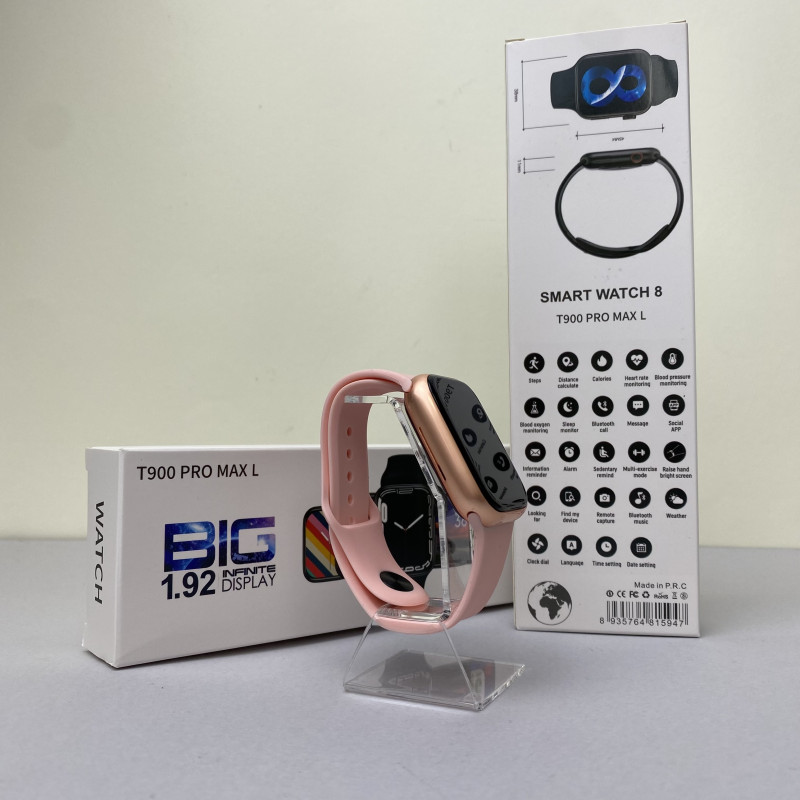 Розумний годинник Smart Т900 Pro Max (Lux) Рожевий