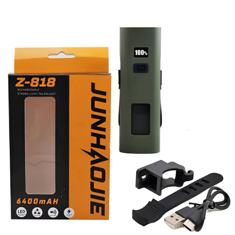 Велоліхтар Z-818 2x3W+COB (white+red) з Power Bank (6400mAh)