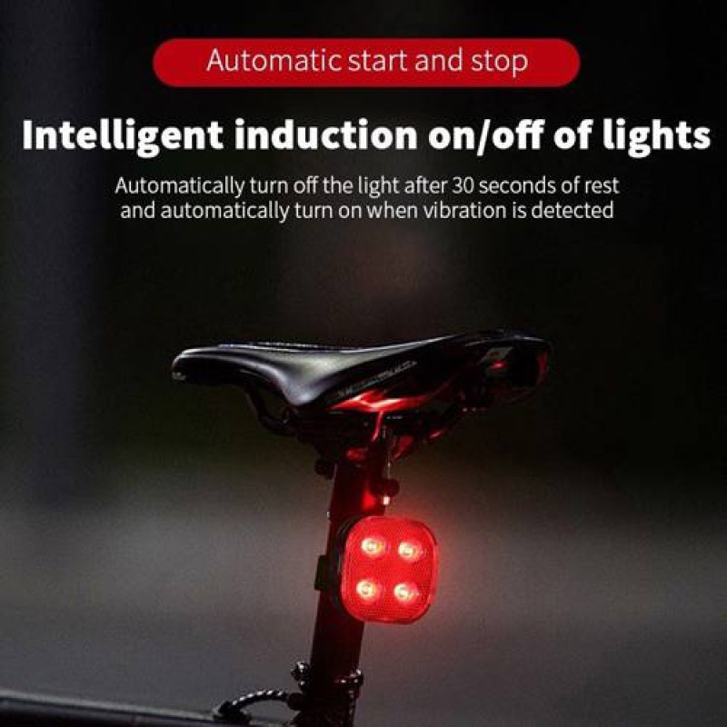 Велоліхтар STOP (red) FY-328S-4LED з акумулятором