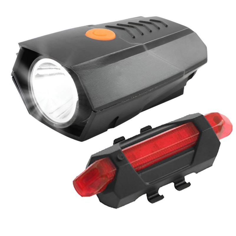 Велоліхтар BSK-178-1 XPG + STOP-5SMD (red) з акумулятором