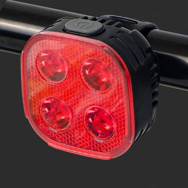 Велоліхтар STOP (red) FY-328-4LED з акумулятором