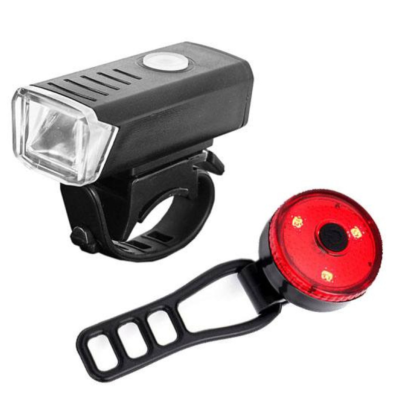 Велоліхтар BSK-1133 XPG + STOP-3SMD (red) з акумулятором