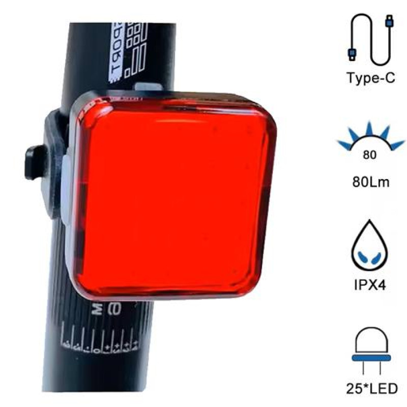 Велоліхтар MY-2107 25LED (red) з акумулятором