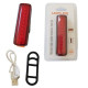 Велоліхтар XFL-102-10SMD (red) з акумулятором