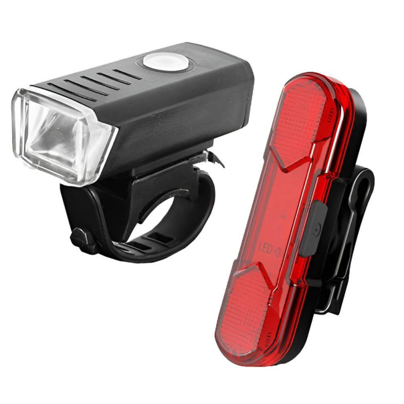 Велоліхтар BSK-HY027 XPG + STOP-5SMD (red) з акумулятором