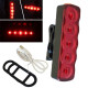 Велоліхтар XFL-101-5LED (red) з акумулятором